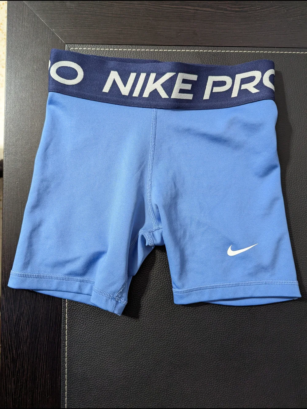 Nike Pro Kids Blue Compression Shorts